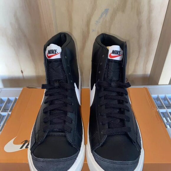 Nike Blazer Mid ‘77 VNTG Black and White Brand BQ6806-002 Men's Size 9 BRAND NEW - Picture 2 of 10